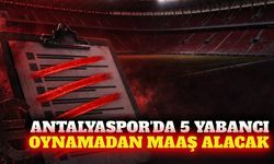 Antalyaspor'un 1. Lig kadrosunda 5 yabancı liste dışı kaldı