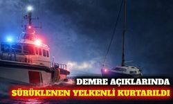 Demre açıklarında sürüklenen teknedeki 2 kişi kurtarıldı
