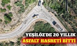 Alanya Yeşilöz'de 20 yıllık asfalt hasreti sona erdi