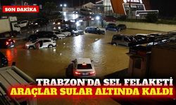 Trabzon'da sağanak hayatı durdurdu: Araçlar mahsur kaldı