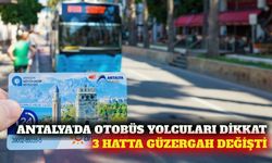 Antalya'da VY24, 521 ve DC27 hatlarında güzergah değişti