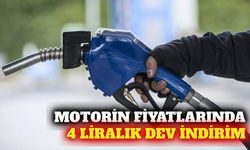 Motorin fiyatlarına 4,09 lira indirim uygulandı