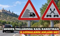 Avrupa'da kullanılan P-33 ve P-35 trafik levhaları