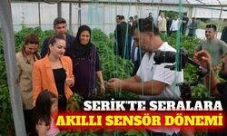 Serik'te seralara akıllı sensör dönemi başladı