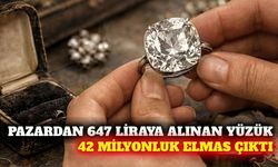 Pazardan 647 liraya alınan yüzük 42 milyon liraya satıldı