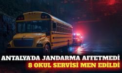 Antalya'da 8 okul servisi trafikten men edildi
