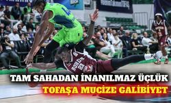 Tofaş Bandırma'yı son saniye üçlüğüyle 90-89 mağlup etti