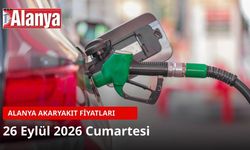 Alanya akaryakıt fiyatları 26 Eylül 2026: Benzin 82,69 TL