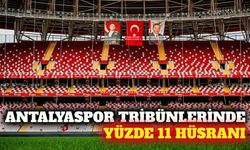Antalyaspor tribünde 4. sırada ancak doluluk oranı yüzde 11