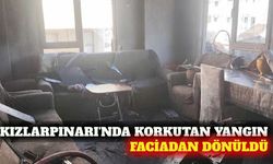 Alanya'da 5 katlı binanın en üst katında yangın