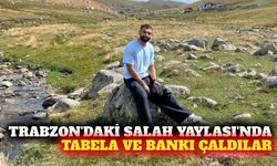 Trabzon'da 'Salah Yaylası' tabelası ve bank çalındı