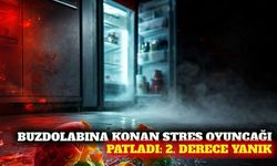 Buzdolabına konan stres oyuncağı patladı: 2. derece yanık