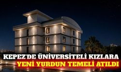 Kepez'de 72 öğrenci kapasiteli kız yurdunun temeli atıldı