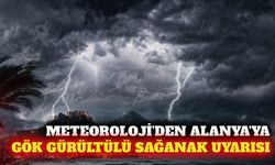 Alanya'da eylül ayı gök gürültülü sağanakla kapanıyor