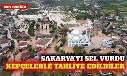 Sakarya'da şiddetli yağış sel getirdi