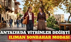 Antalya vitrinlerinde ılıman sonbahar modası