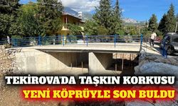 Tekirova'da taşkın riskini bitiren köprü ulaşıma açıldı