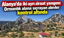 Alanya’da iki ayrı ziraat yangını: Ormanlık alana sıçrayan alevler kontrol altında