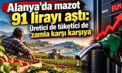Alanya’da mazot 91 lirayı aştı: Üretici de tüketici de zamla karşı karşıya