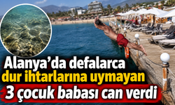 Alanya'da sığ suya atlayan tatilci feci şekilde can verdi