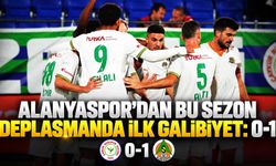 Alanyaspor'dan bu sezon deplasmanda ilk galibiyet: 0-1