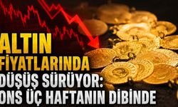 Altın fiyatlarında düşüş sürüyor: Ons üç haftanın dibinde