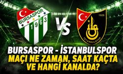 Bursaspor - İstanbulspor maçı ne zaman, saat kaçta ve hangi kanalda?