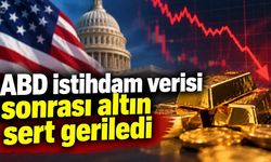 ABD istihdam verisi sonrası altın sert geriledi