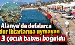 Alanya'da sığ suya atlayan tatilci feci şekilde can verdi