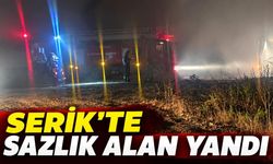 Antalya'da sazlık alanda yangın: 3 dönüm alan zarar gördü