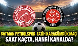 Batman Petrolspor-Fatih Karagümrük maçı saat kaçta, hangi kanalda?