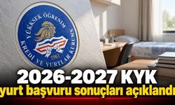 2026-2027 KYK yurt başvuru sonuçları açıklandı
