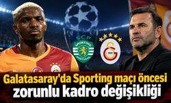 Galatasaray'da Sporting maçı öncesi zorunlu kadro değişikliği