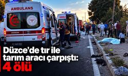 Düzce’de tır ile tarım aracı çarpıştı: 4 ölü