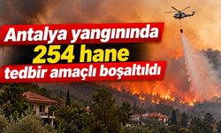 Antalya yangınında 254 hane tedbir amaçlı boşaltıldı