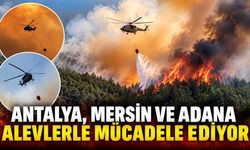 Antalya, Mersin ve Adana’da orman yangını mücadelesi