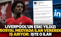 Liverpool'un eski yıldızı sosyal medyada ilan vererek iş arıyor: İşte o ilan