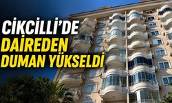 Alanya’da 8 katlı binada yangın paniği