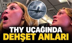 THY uçağında dehşet anları