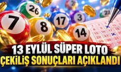 13 Eylül Süper Loto Çekiliş Sonuçları Açıklandı