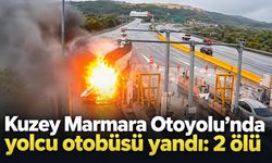 Kuzey Marmara Otoyolu’nda yolcu otobüsü yandı: 2 ölü