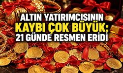 Altın yatırımcısının kaybı çok büyük: 21 günde resmen eridi