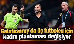 Galatasaray’da üç futbolcu için kadro planlaması değişiyor