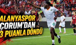 Alanyaspor Çorum deplasmanında 2-1 kazandı