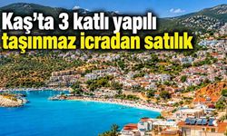 Kaş’ta 3 katlı yapılı taşınmaz icradan satılık
