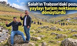 Salah’ın Trabzon’daki pozu yaylayı turizm noktasına dönüştürdü