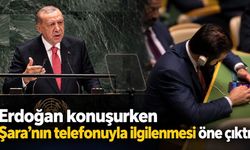 Erdoğan konuşurken Şara’nın telefonuyla ilgilenmesi öne çıktı
