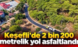 Keşefli’de 2 bin 200 metrelik yol asfaltlandı