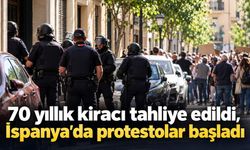 70 yıllık kiracı tahliye edildi, İspanya'da protestolar başladı