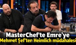 MasterChef'te Emre'ye Mehmet Şef'ten Heimlich müdahalesi